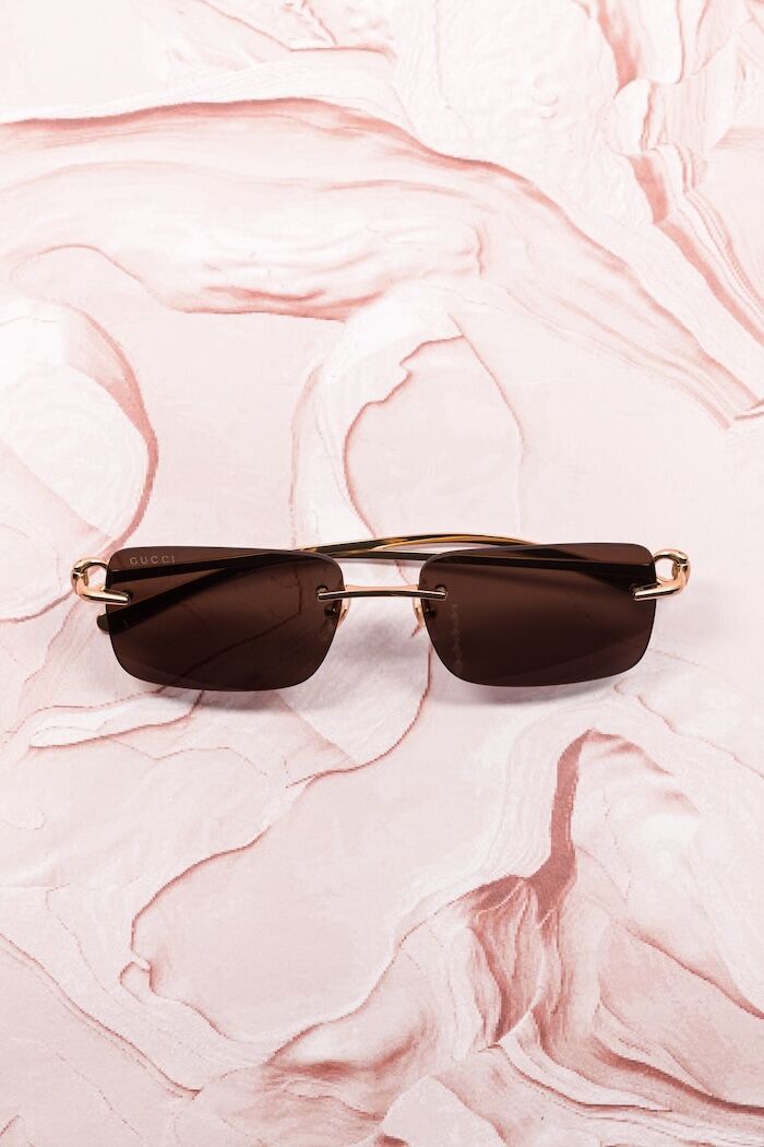 Lunettes de soleil Gucci GG-1703S rectangulaire lignes épurées - Optic Duroc