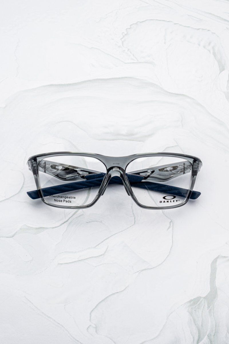 Lunettes de vue visage rond Oakley OX8201 carrée rectangulaire cristal transparente - Optic Duroc