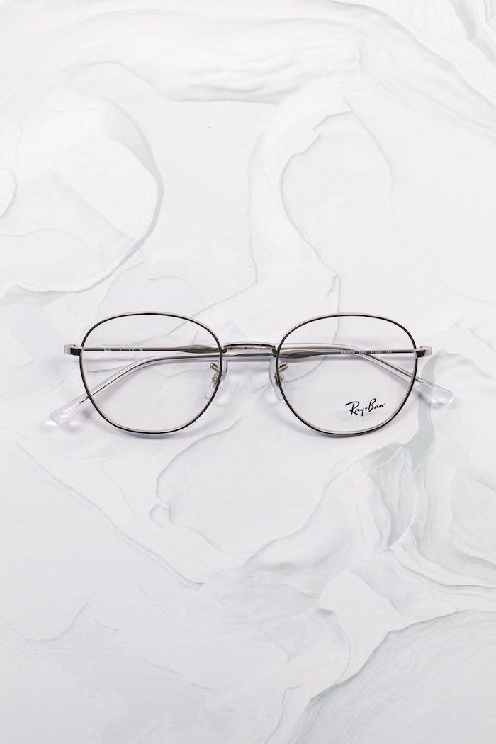 Lunettes de vue rondes femme Ray-Ban RX6509 ronde métal argenté fin - Optic Duroc