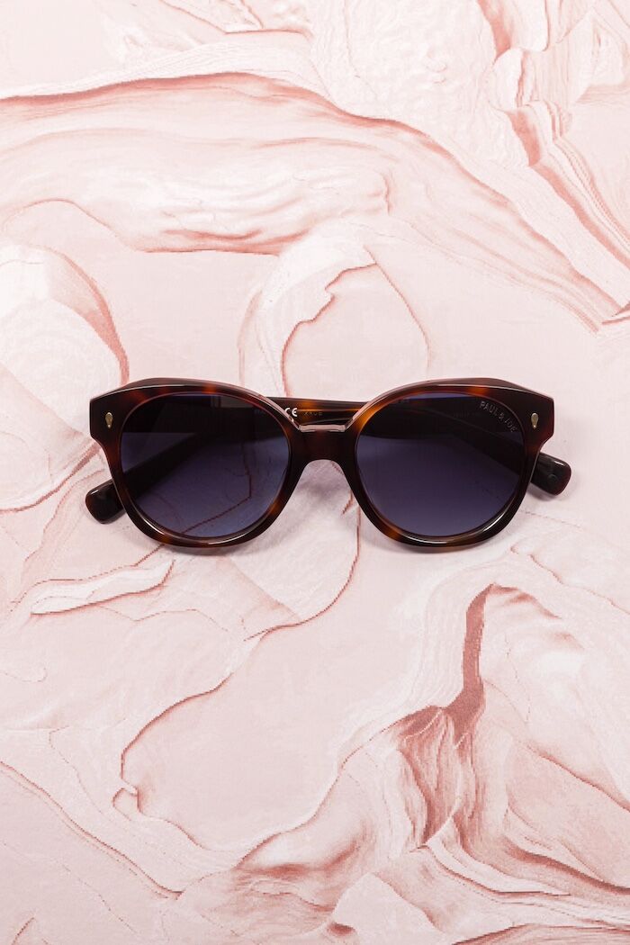 Little Paul Joe FLEUR02 E068 - Lunettes de soleil enfant pantos havana rétro acétate
