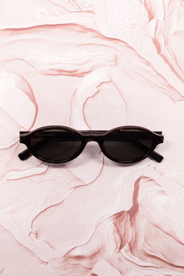 Lunettes de soleil Saint Laurent SL 751 Jeanne ovale motif havane - Optic Duroc