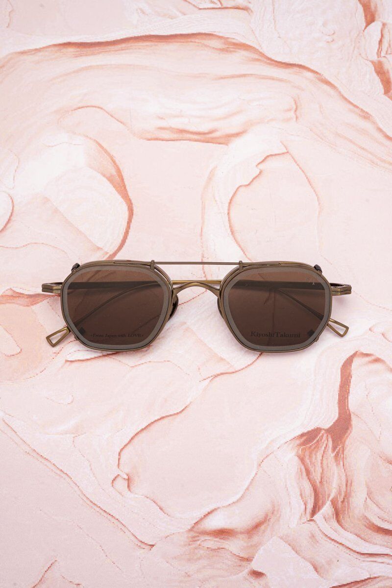 Kiyoshi Takumi MIO - Lunettes de soleil homme japonaises minimalistes acétate fin