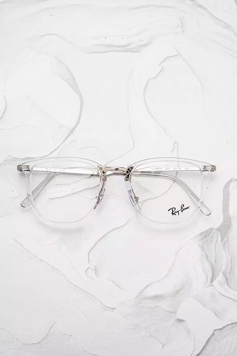 Lunettes de vue papillon femme Ray-Ban RB4451V cat eye carré acétate cristal - Optic Duroc