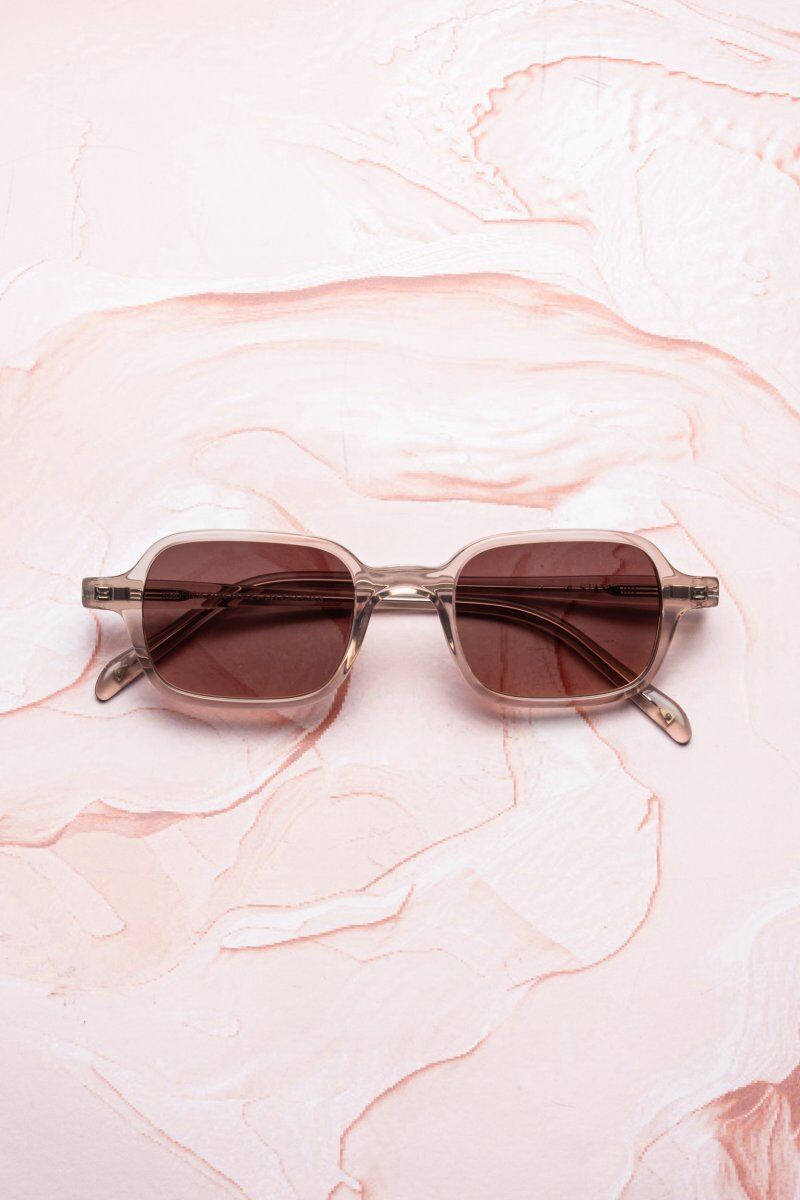 The Standard KUBRICK - Lunettes de soleil femme rectangulaire acétate transparent marque exclusive Optic Duroc