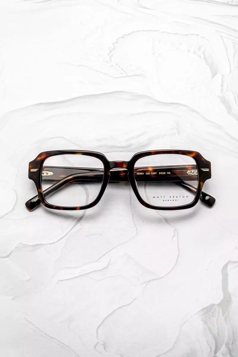 Lunettes de vue visage rond Matt Keaton Kerry carrée acétate écaille - Optic Duroc